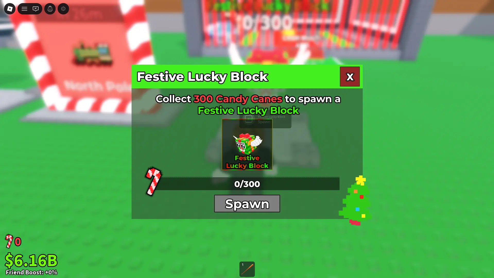 Spawn Festive Lucky Block