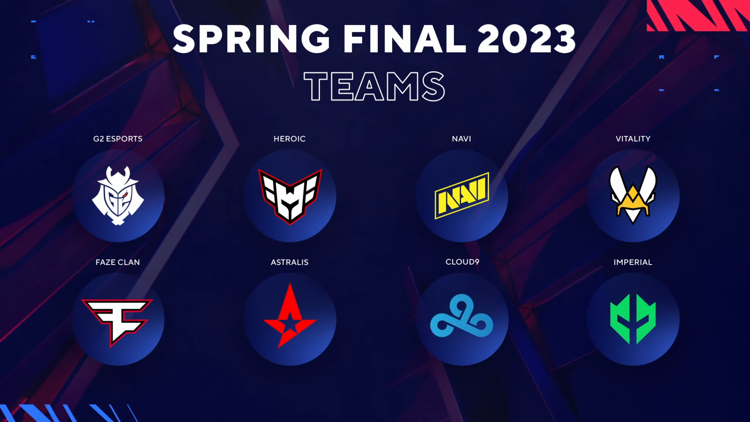 Все участники BLAST Premier Spring Final 2023