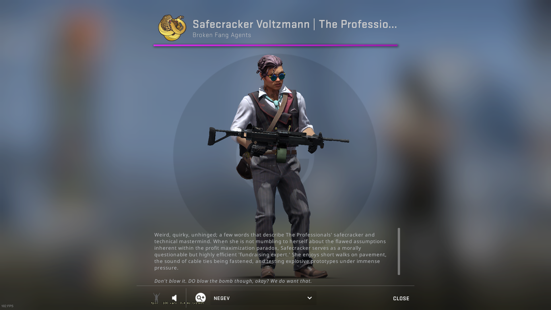 Safecracker Voltzmann | The Professionals