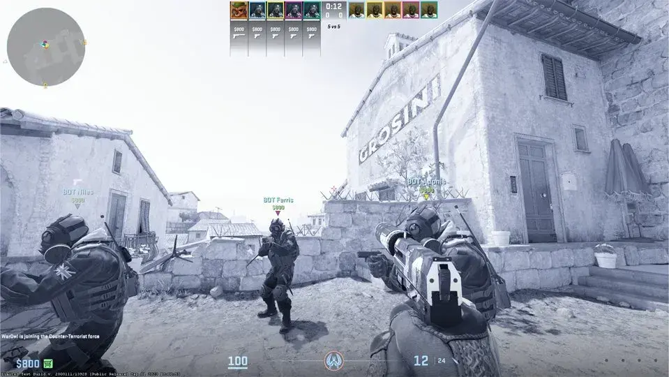 Effect before the start of the round in CS2