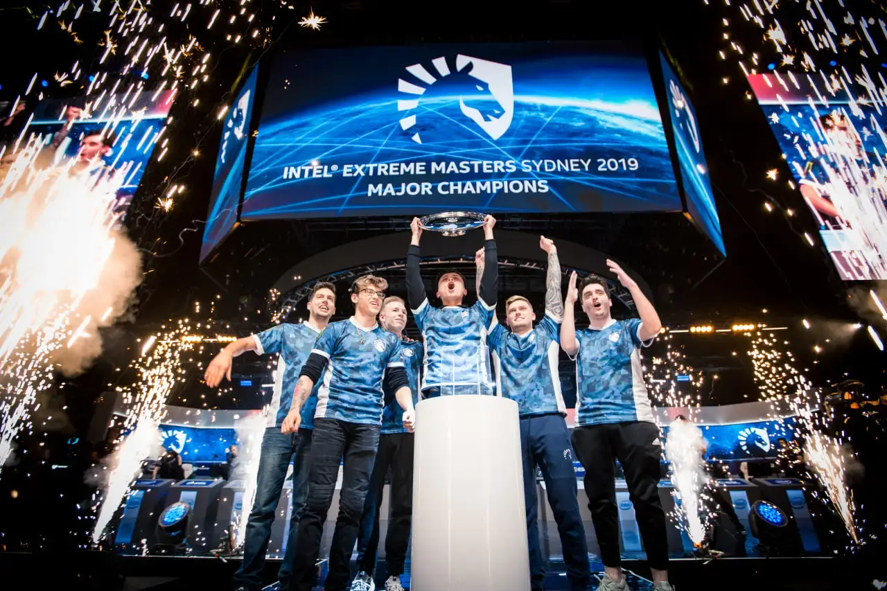 Momento da vitória da Liquid na IEM Sydney 2019 | Direitos autorais da ESL | Helena Kristiansson