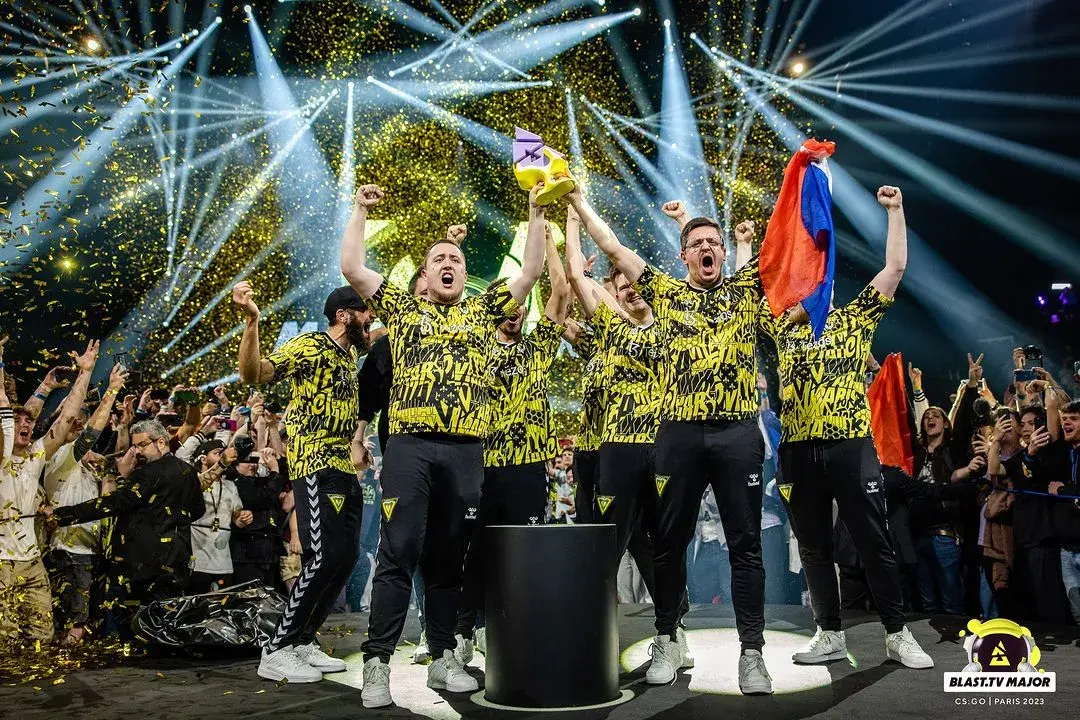 Момент победы Vitality на BLAST.tv Paris Major 2023 | Кредит за изображение: IG blastpremier