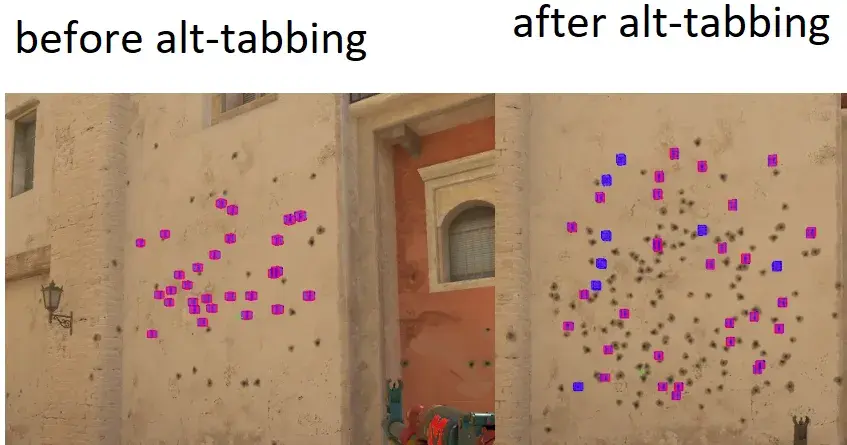 До Alt+Tab, после Alt+Tab CS2