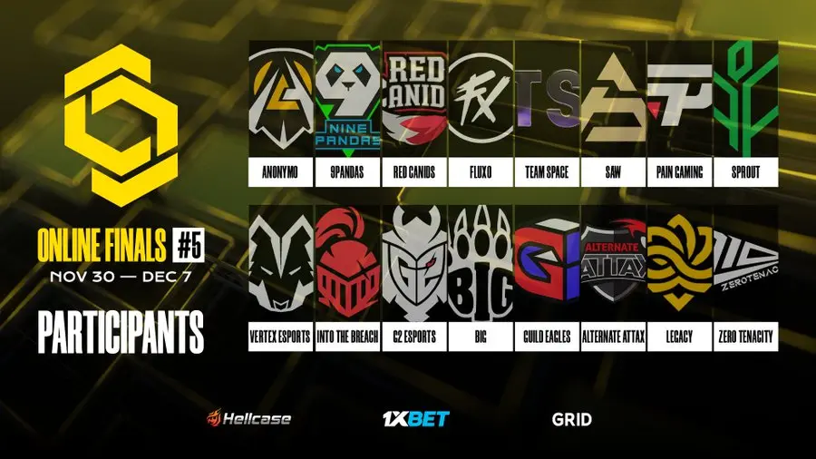 Full team list for CCT Online Finals 5