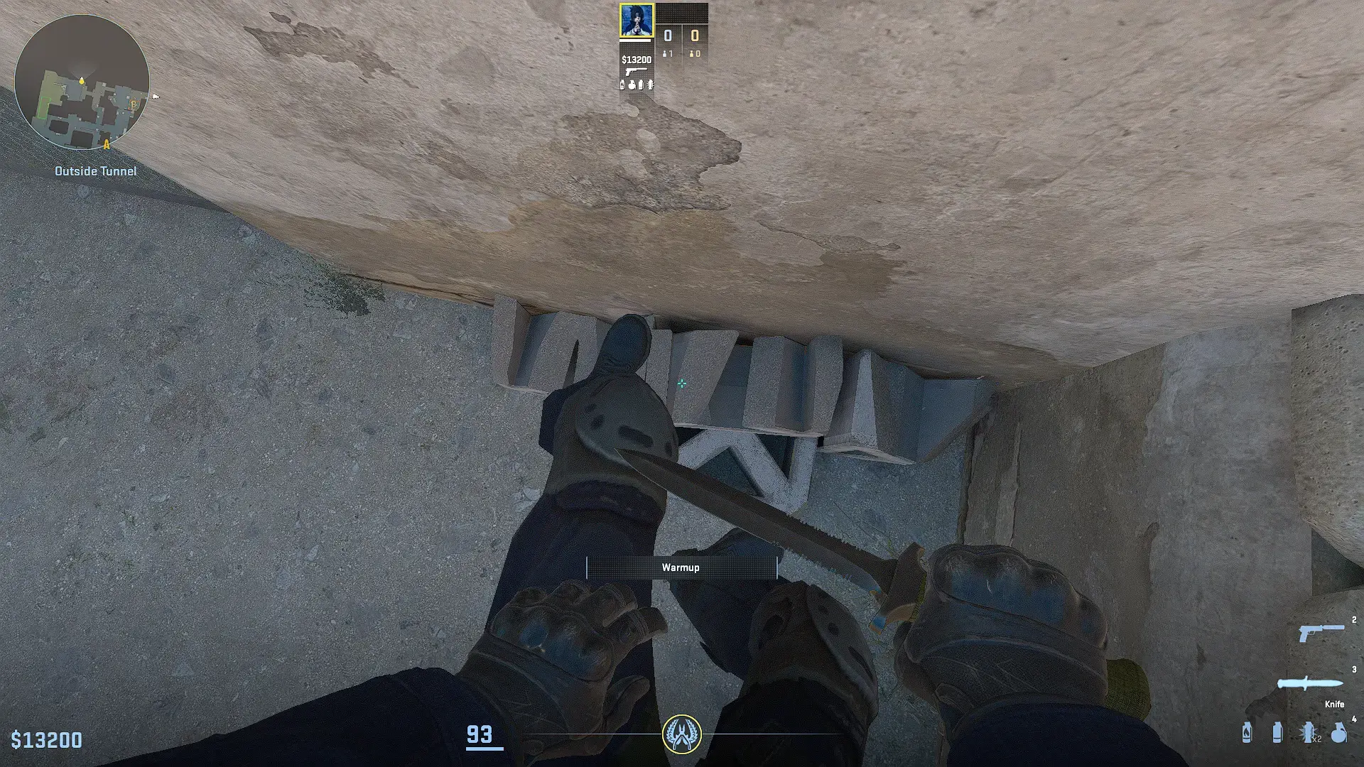 Smoke in the window is given from this position along with a jumpthrow.