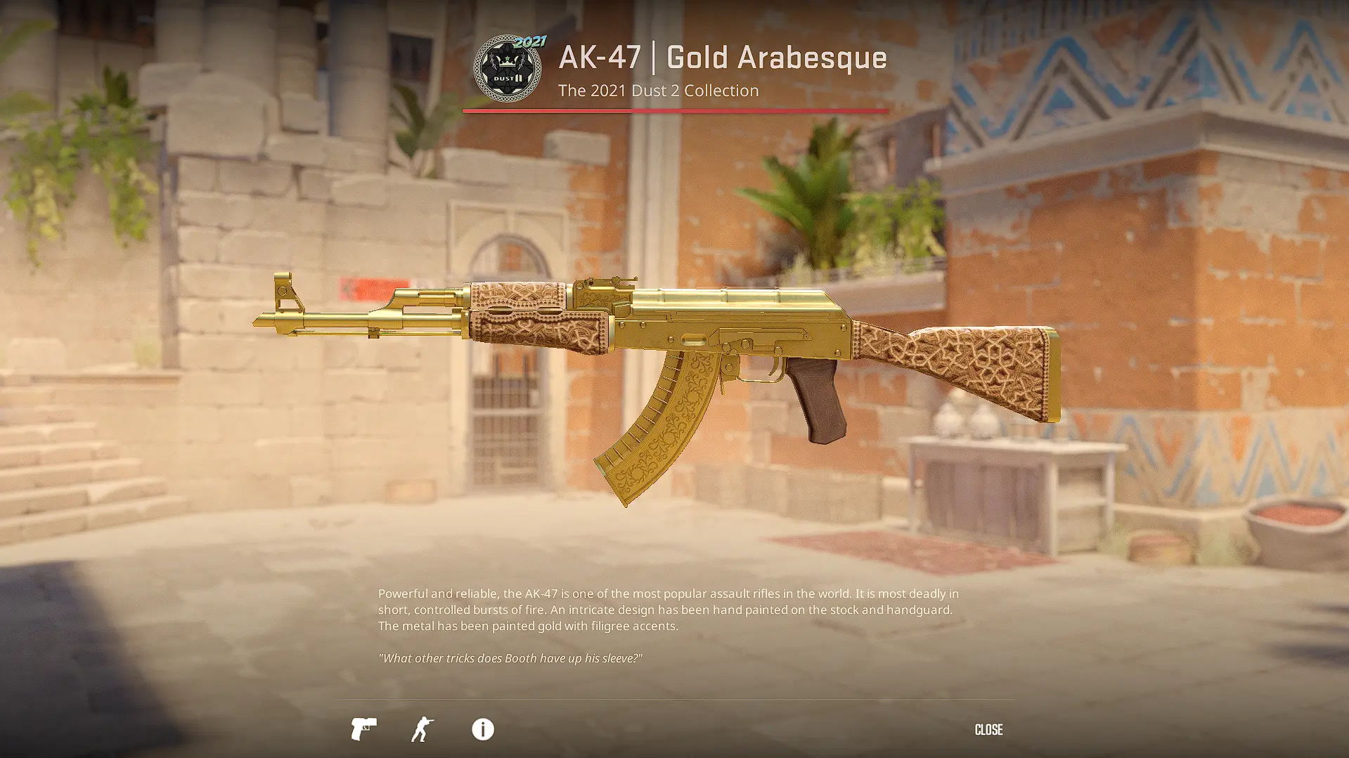 AK-47 Gold Arabesque&nbsp;Souvenir