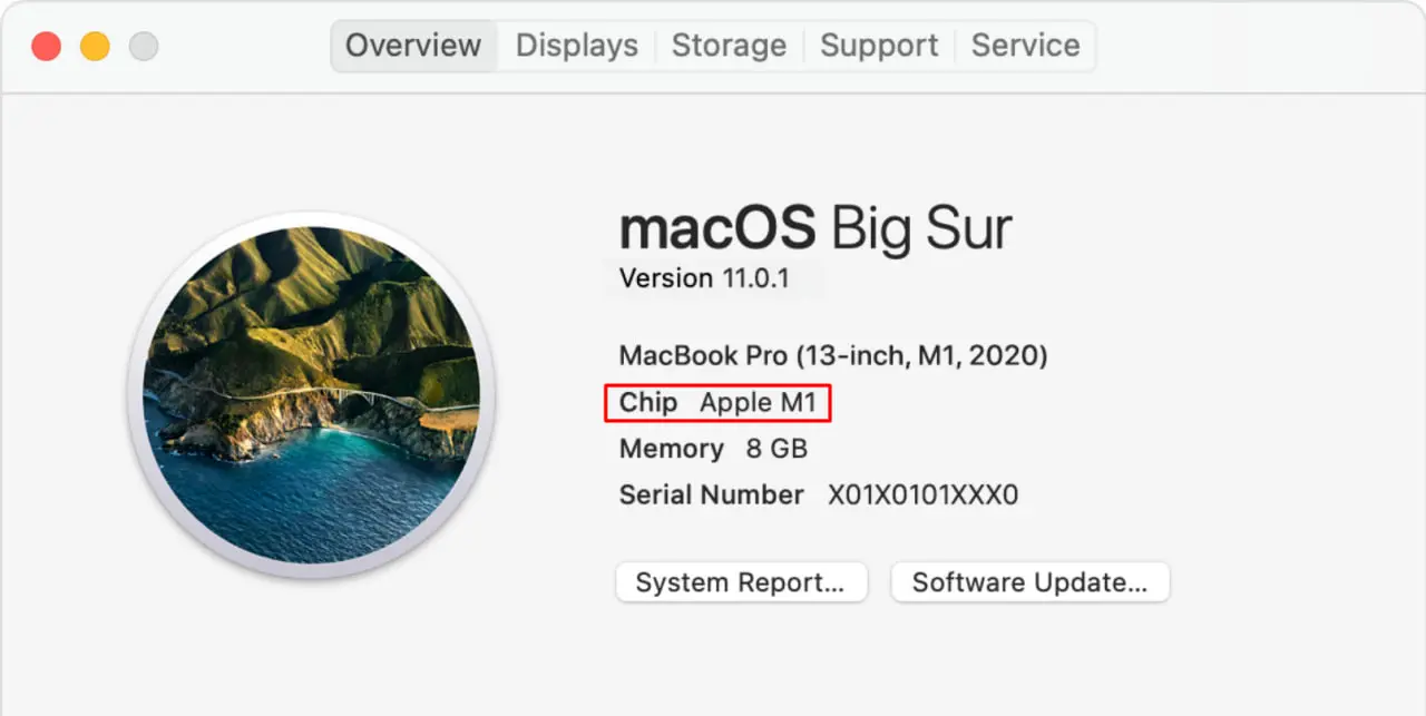 Configurações do macOS Big Sur 