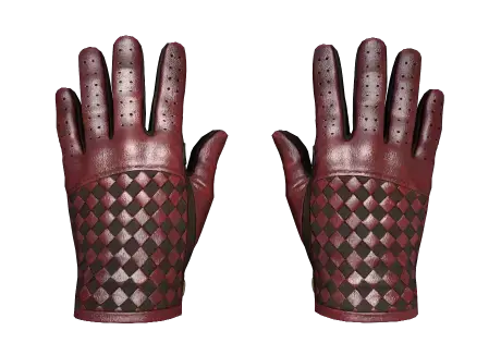 Водійські рукавички Багряний візерунок