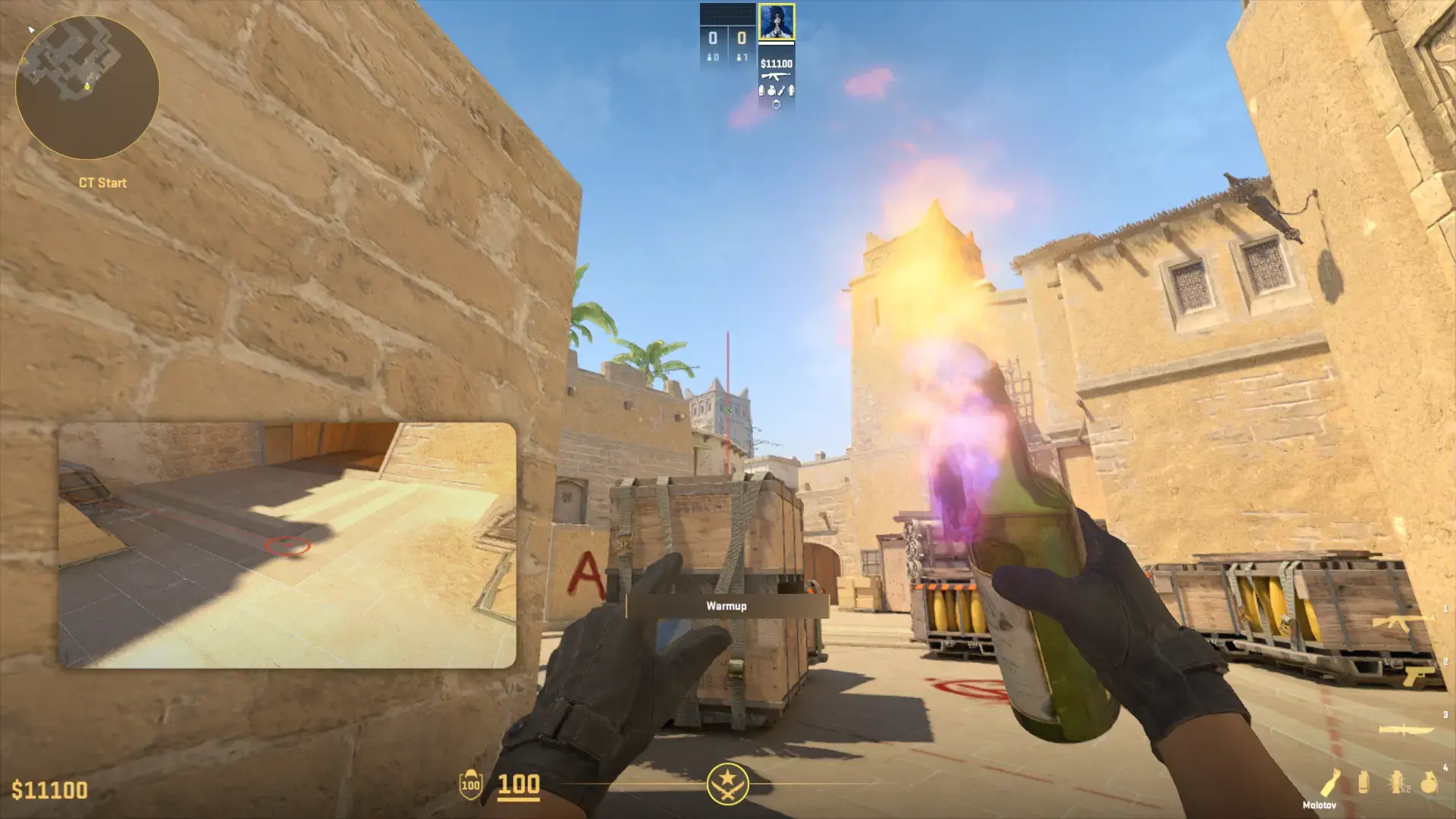 Vamos jogar um coquetel molotov com uma corrida contra a parede.