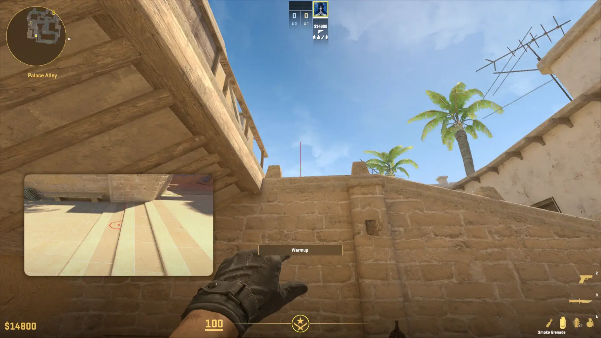 Vamos jogar uma granada com um passo curto.