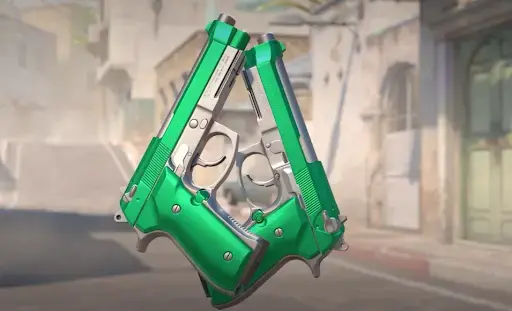 Berettas duplas verdes