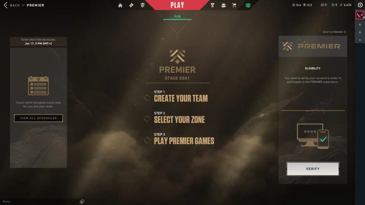 Режим Valorant premier