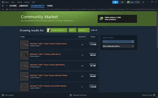 CS2-Community-Markt
