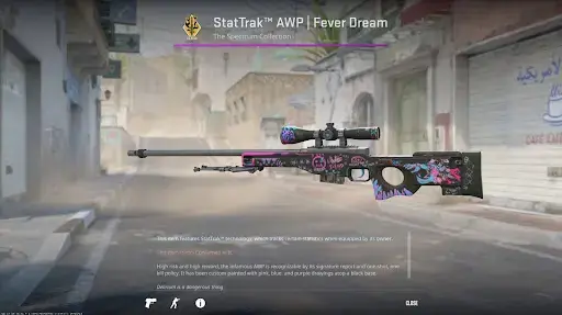 AWP Fever Dream inspecionado