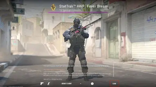 AWP Fever Dream inspecionada por CT