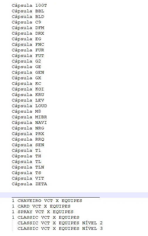 VCT Cápsulas