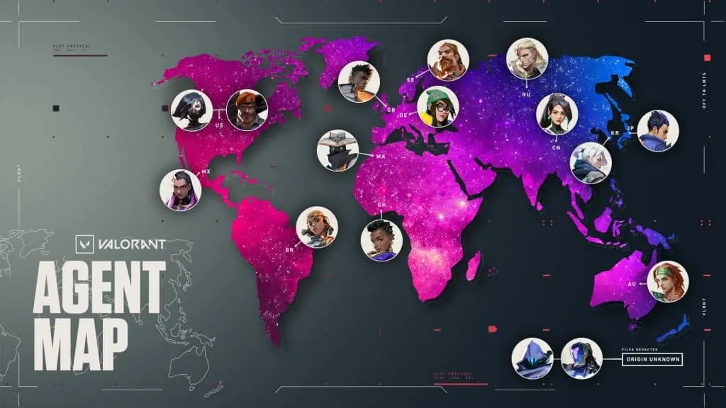 Mapa do agente Valorant