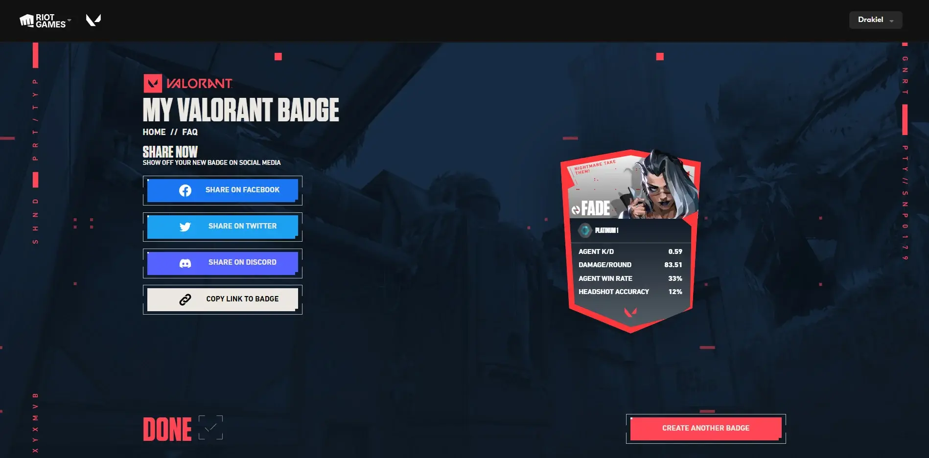 Mein Valorant-Abzeichen