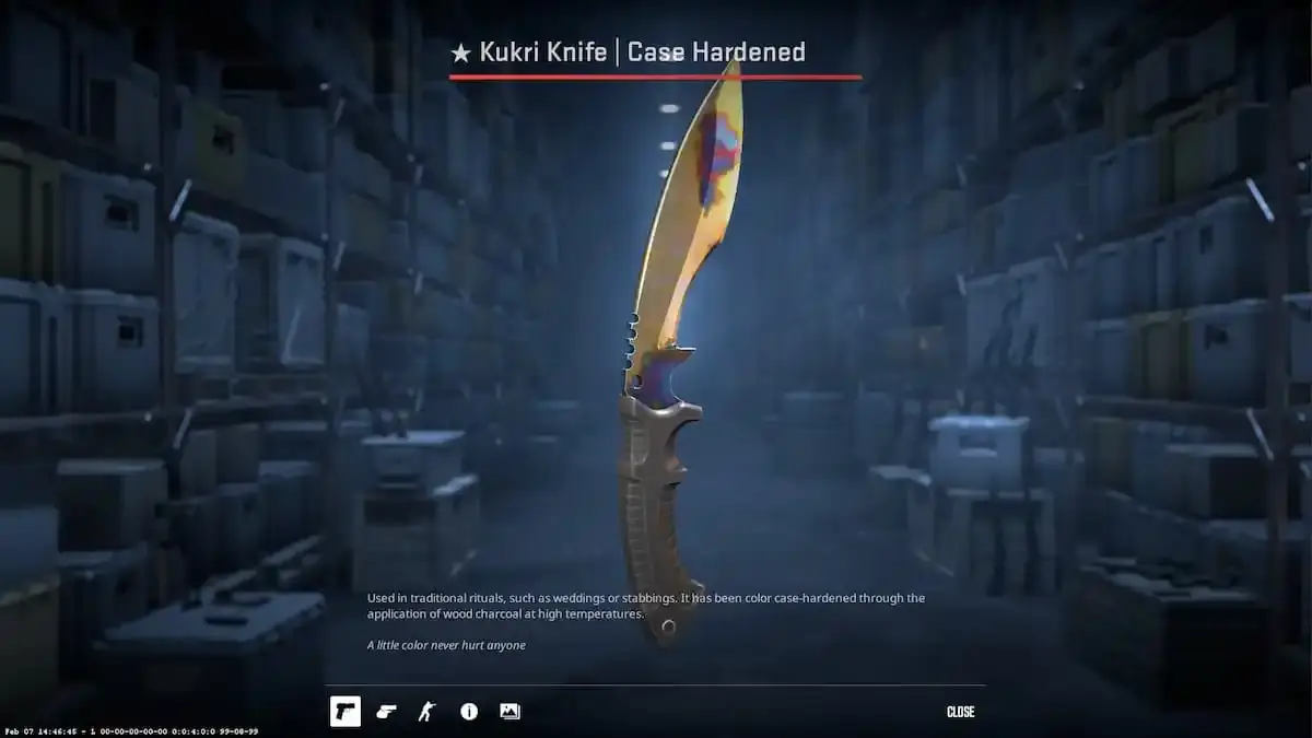 Kukri Knife Case Hardened
