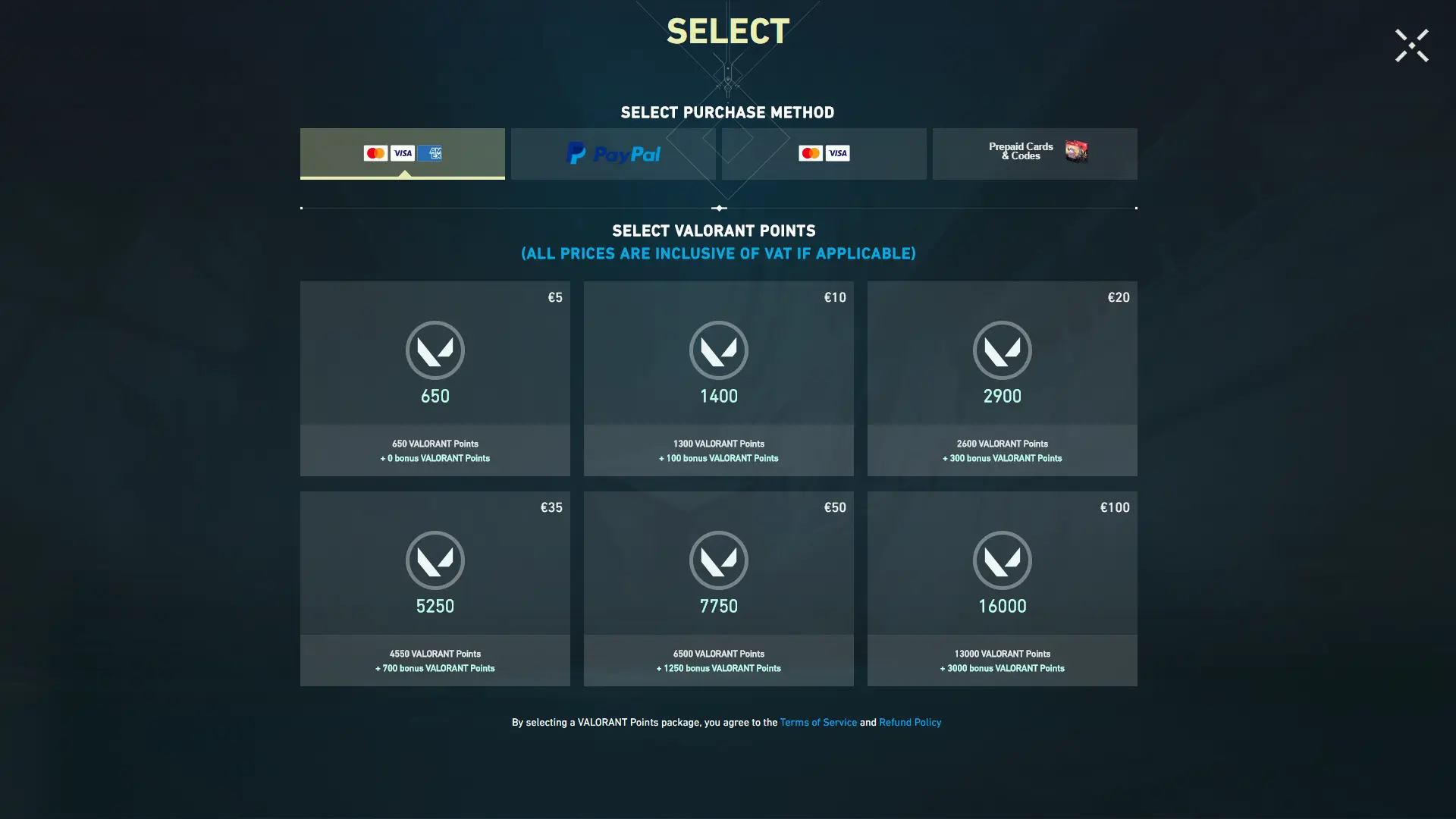 Donations in Valorant