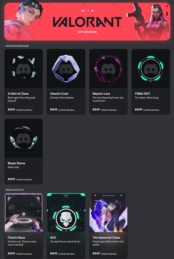 Collaboration entre Valorant et Discord