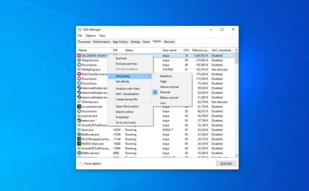 Диспетчер завдань Windows