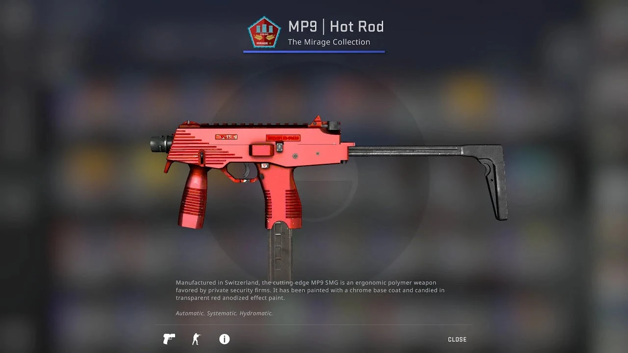 MP9 Hot Rod skin