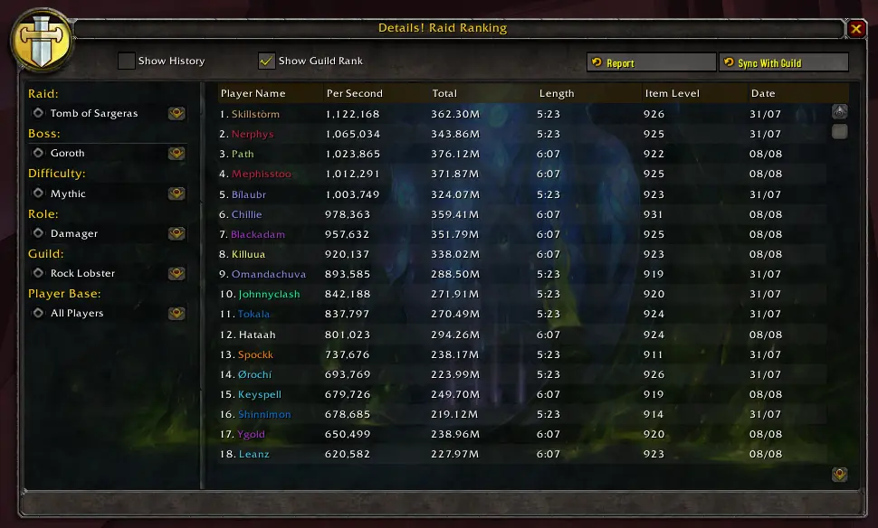Details! Damage Meter