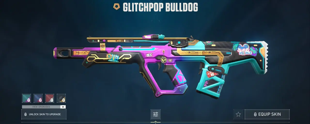 Bulldog Glitchpop skin