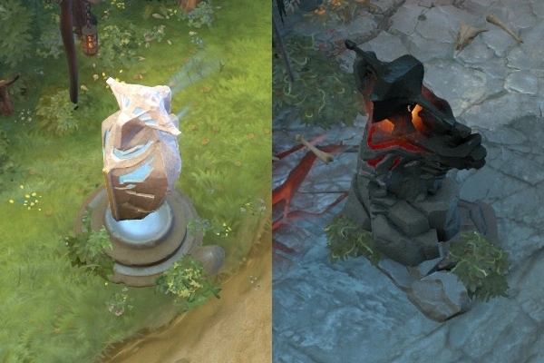 Towers of both team sides