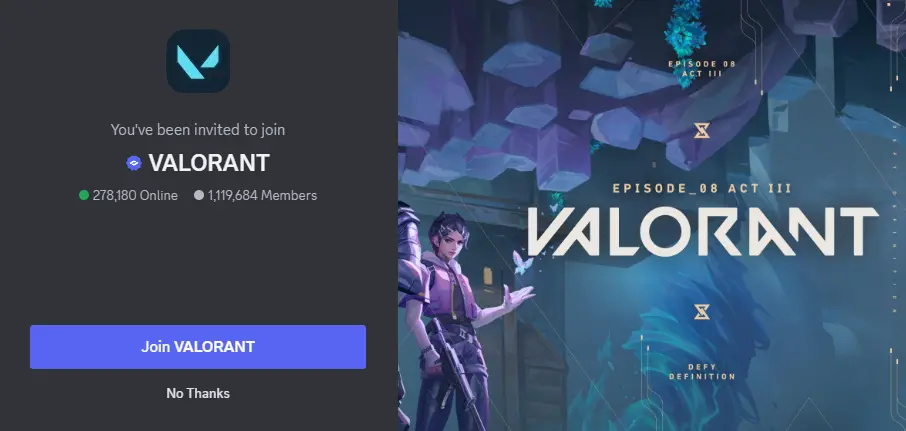 Офіційний сервер Valorant
