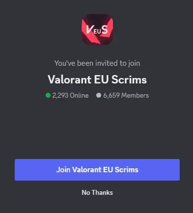 Valorant Scrim Finder