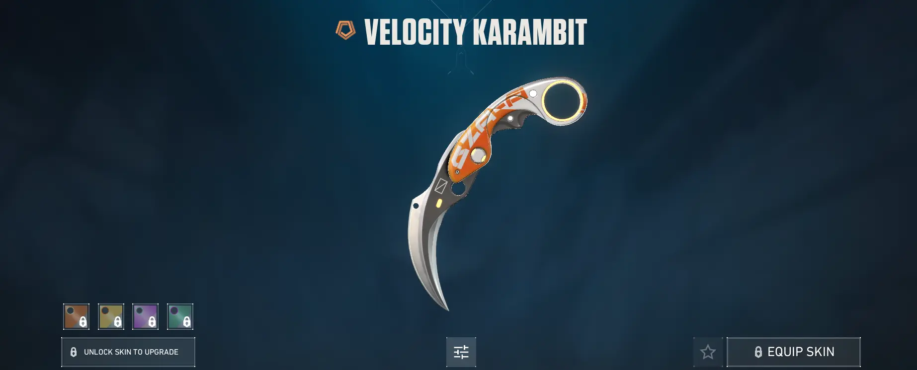 Skin de Karambit Velocity Melee