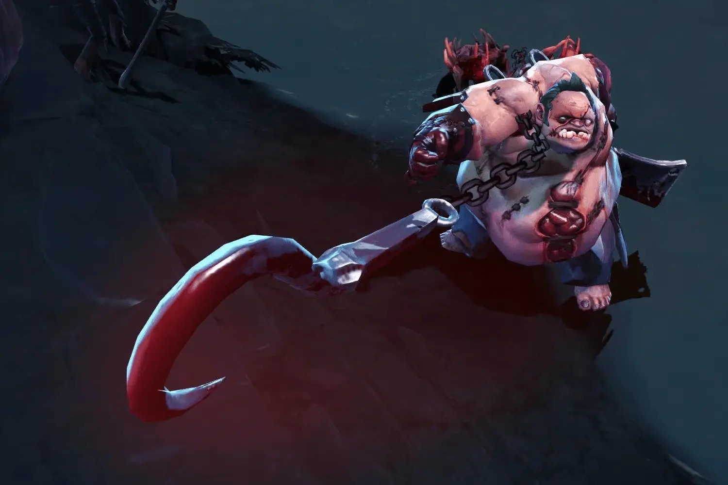 Pudge lance un crochet