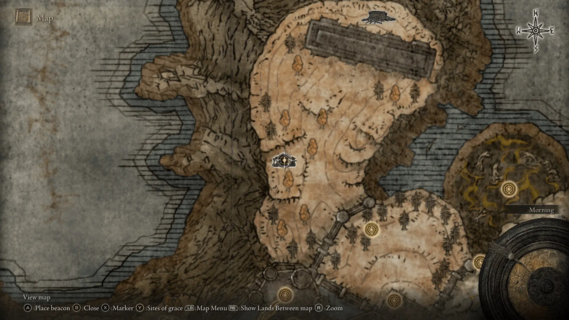 Location Commander Gaius accelerates on the map