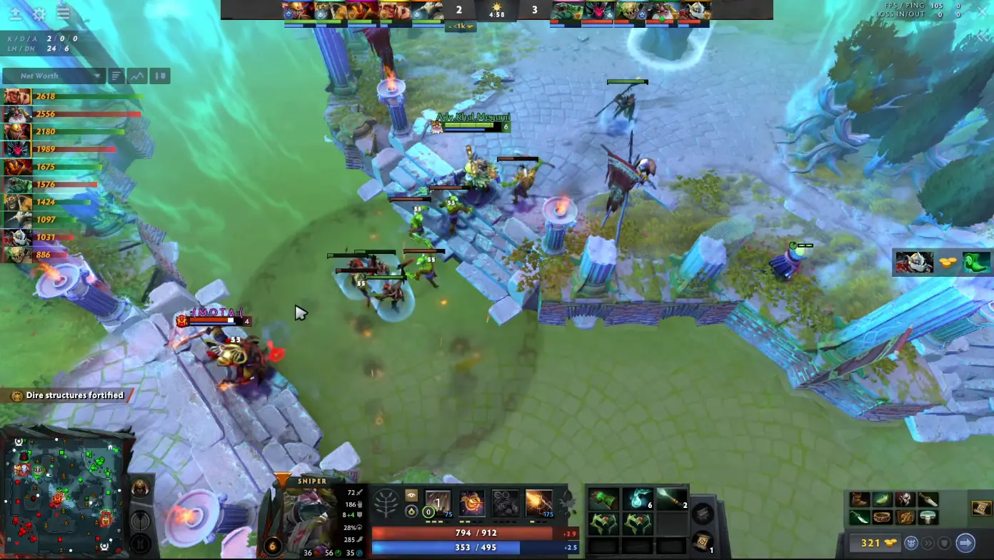 Sniper zones out the enemy midlaner