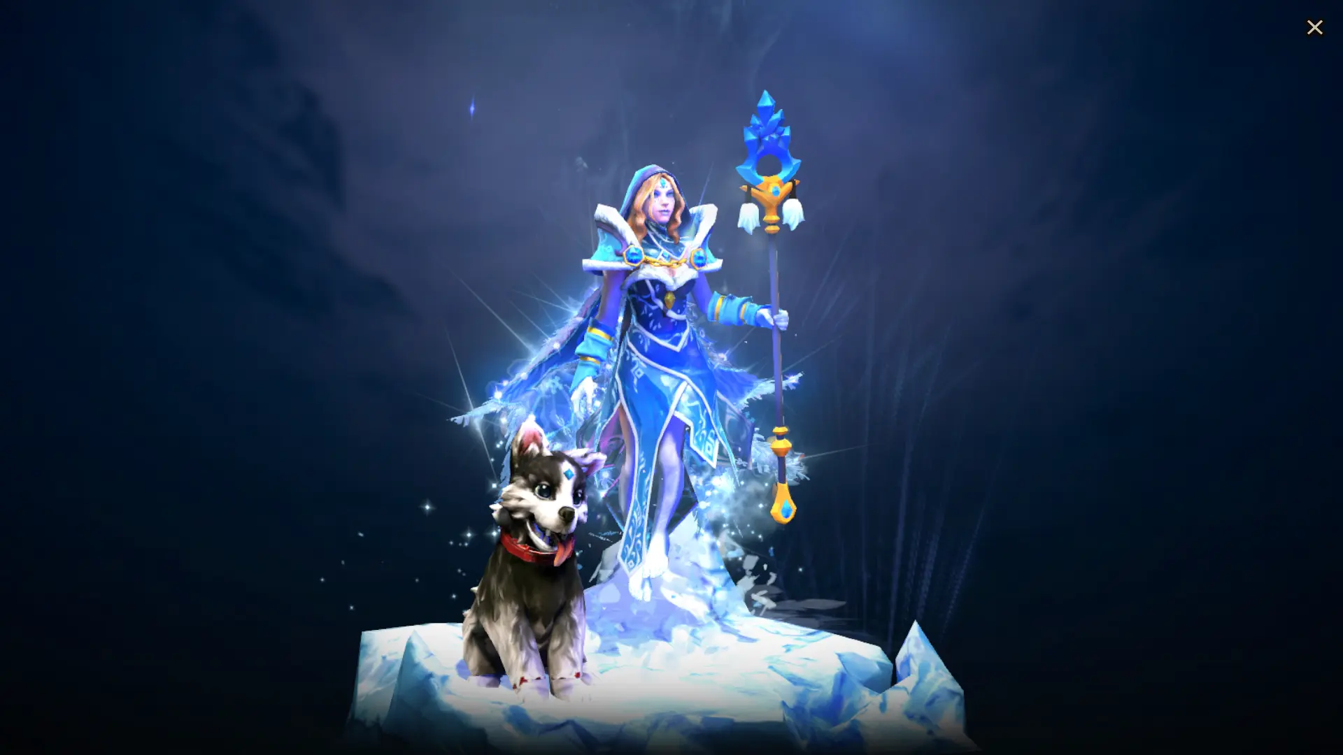 #9 Best Dota 2 skin: Crystal Maiden's Frost Avalanche