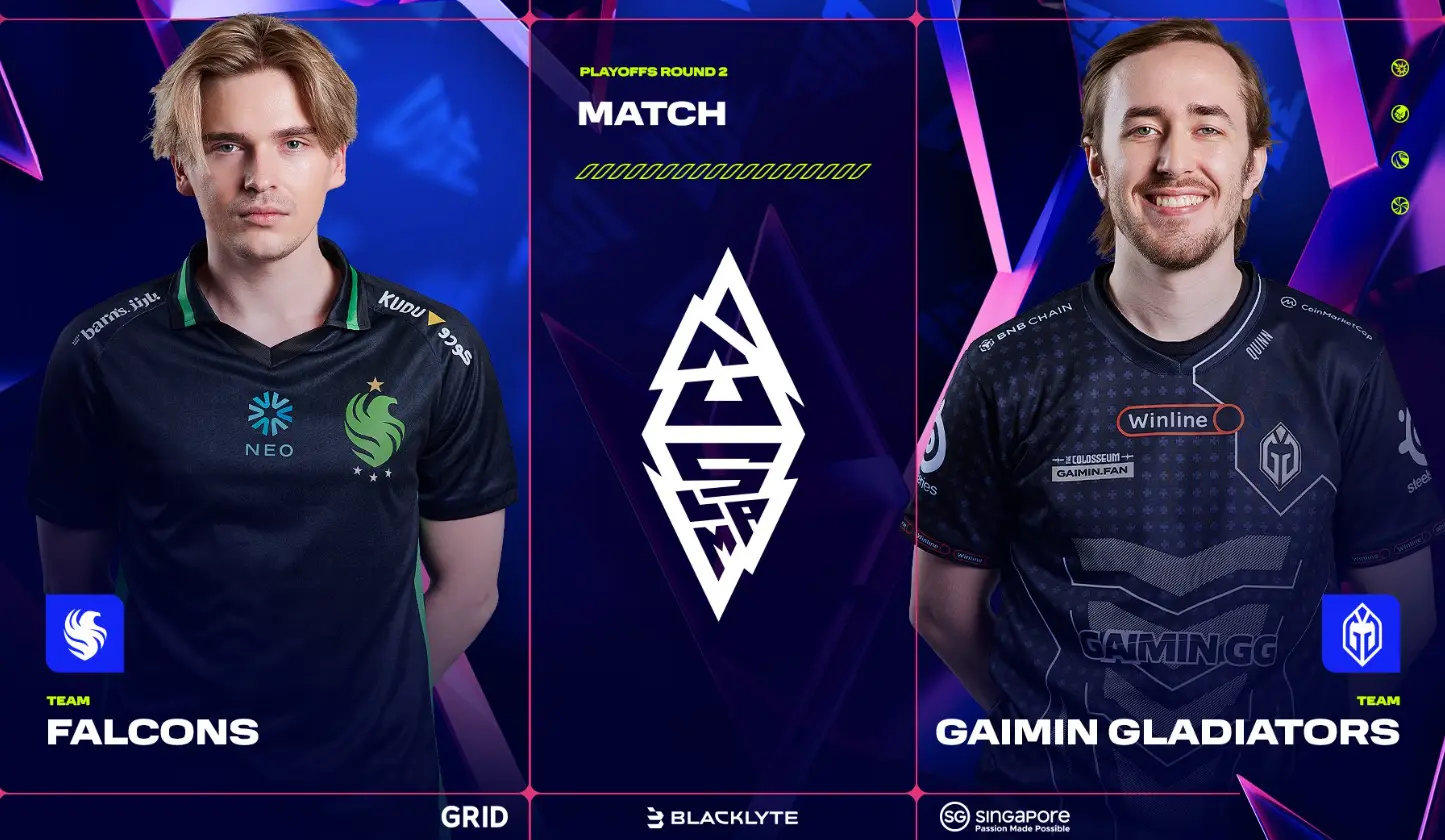 Gaimin Gladiators eliminierten Team Falcons.