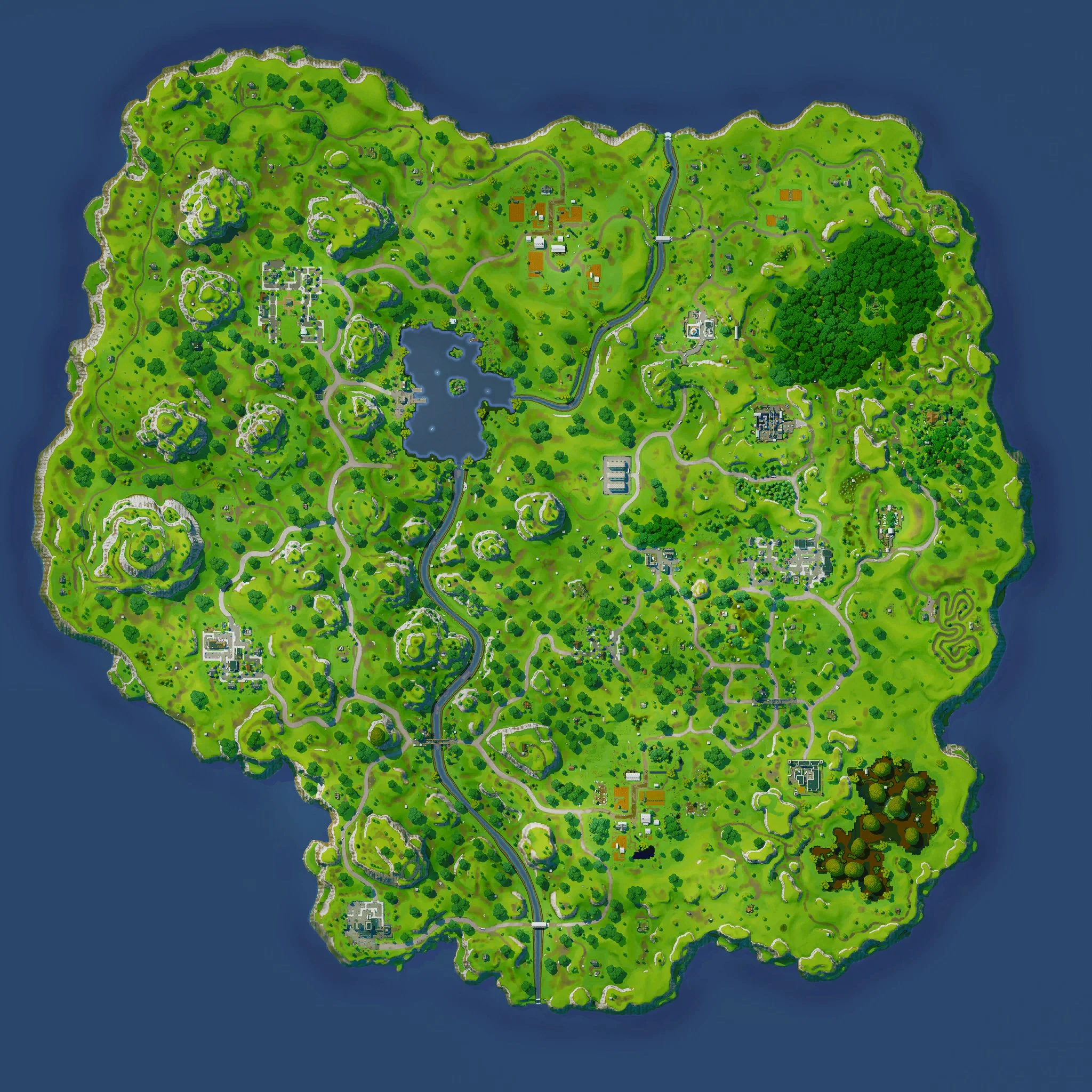 Официальная мини-карта OG Fortnite. Источник из X: HYPEX.