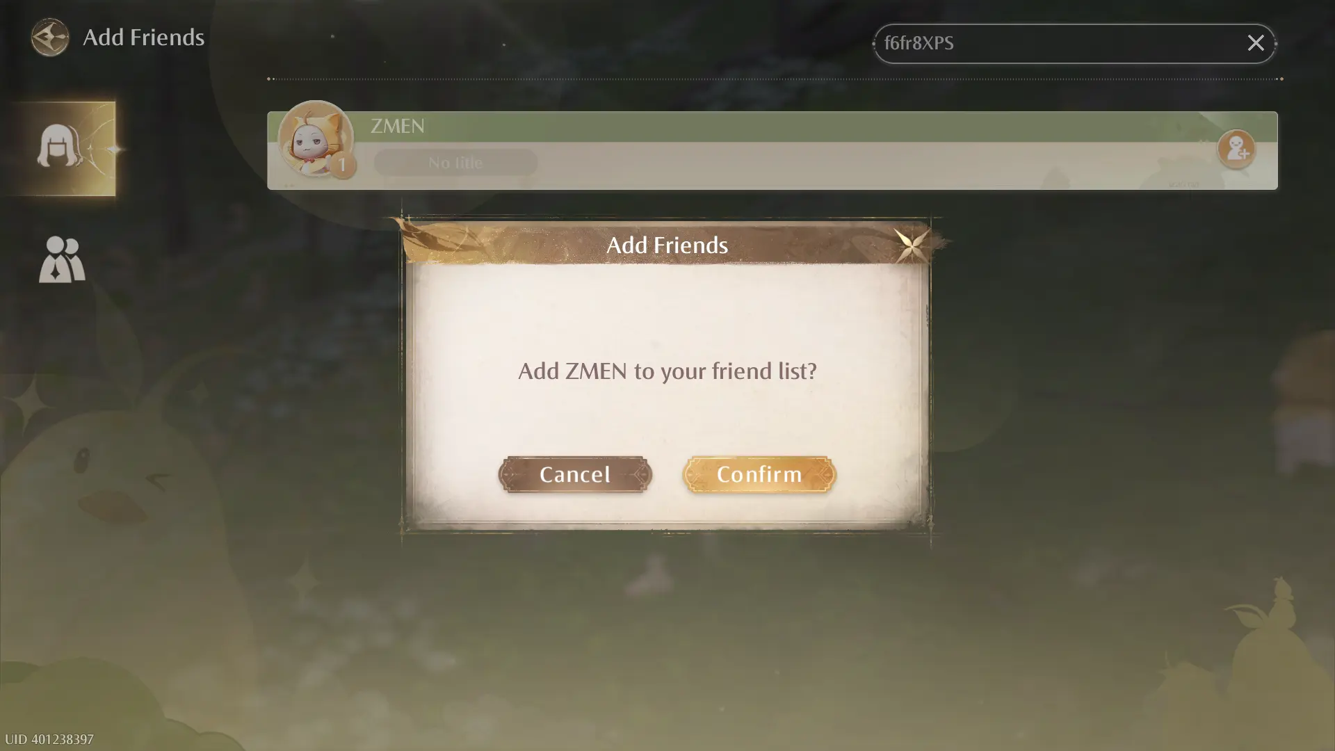 Enter your friend's code and add them to your friendlist!
