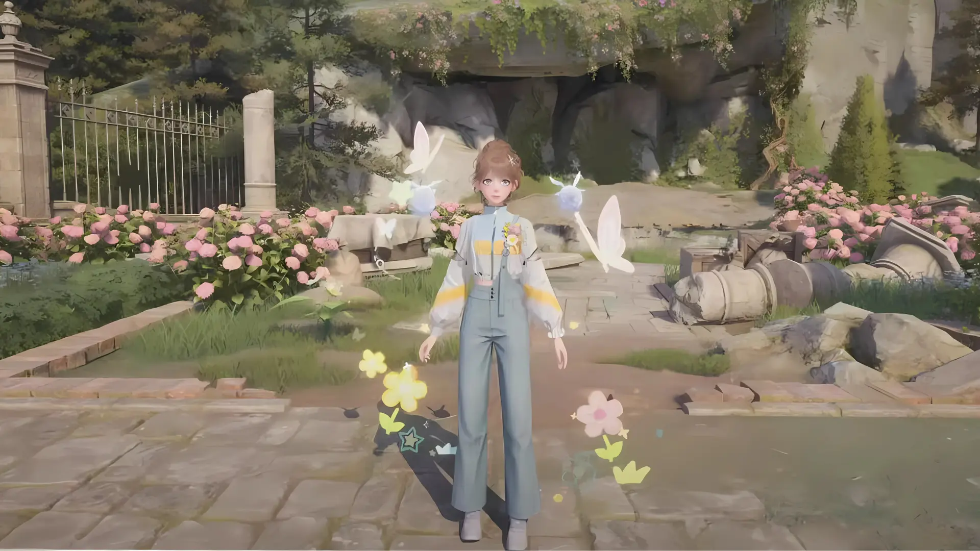 The Graffiti Outfit lets you draw flowers around you.