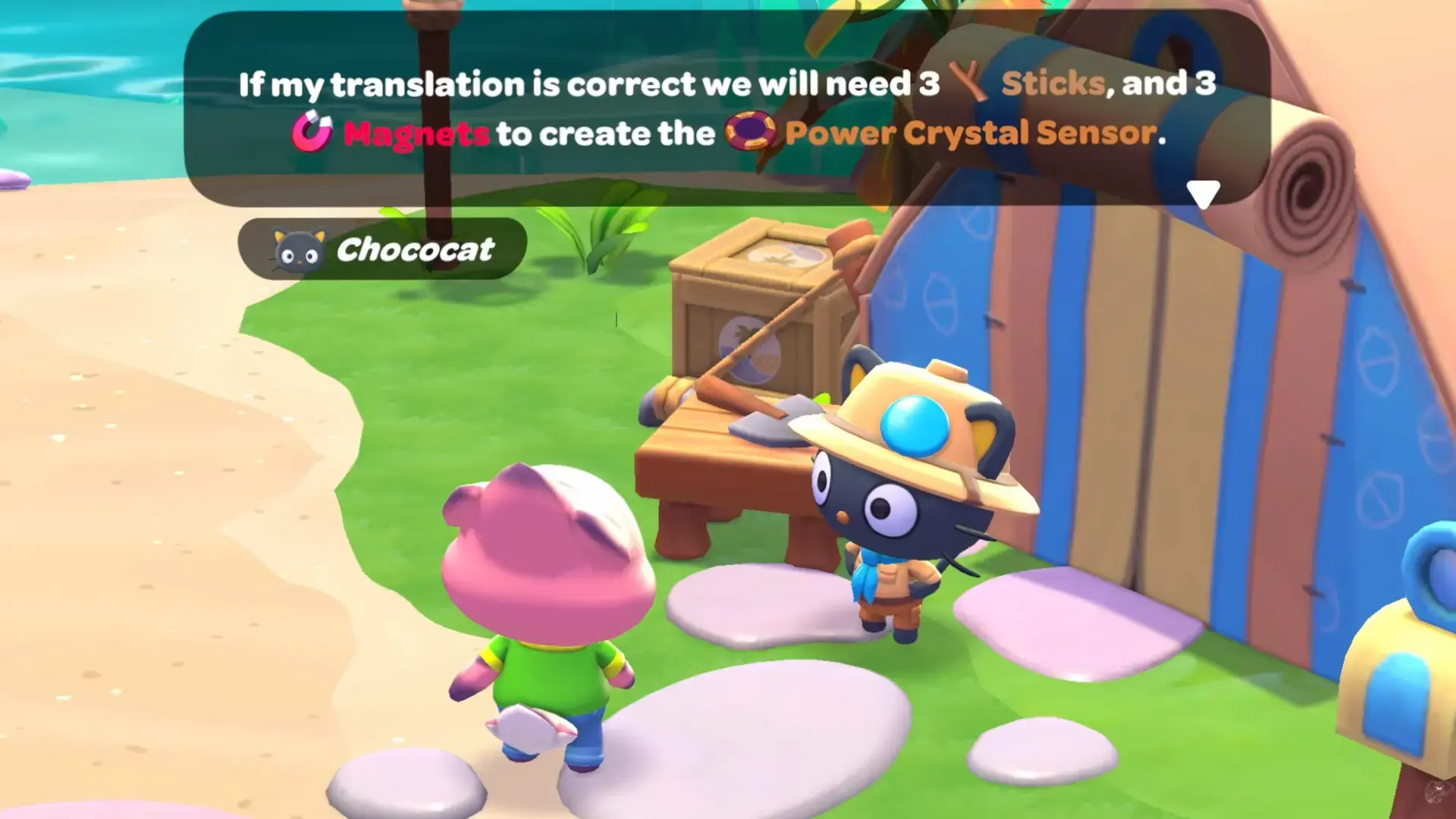 Get Sticks and Magnets for Power Crystal Censor.