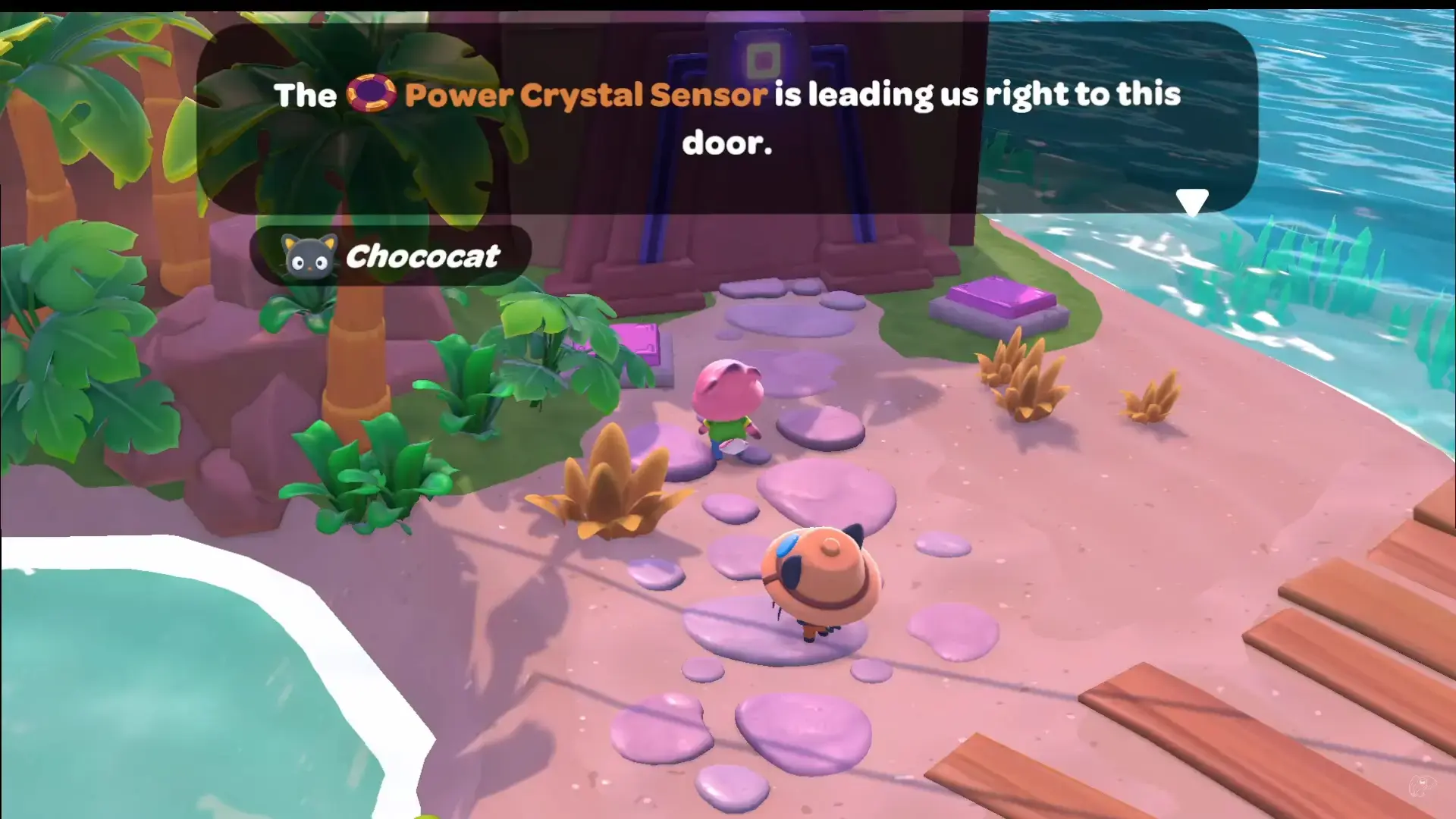 The first Yellow Power Crystal is near the left of Chococat.