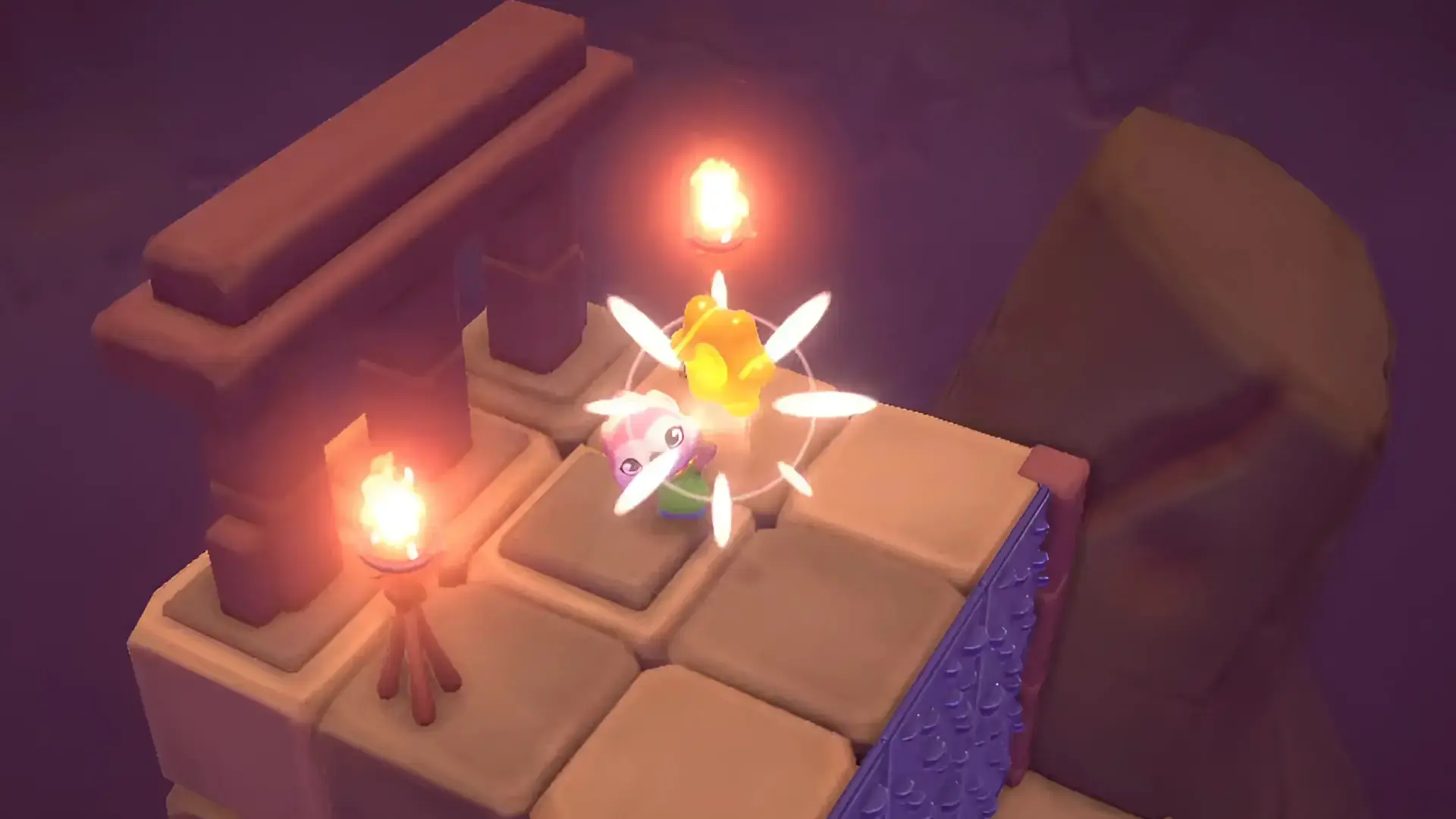 Collect Yellow Power Crystals after solving puzzles.&nbsp;