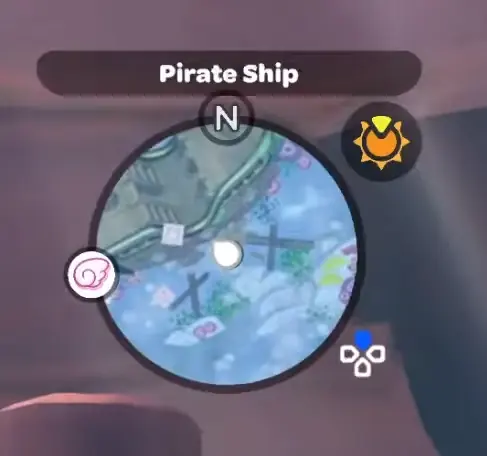 The third Blue Power Crystal location on the map.