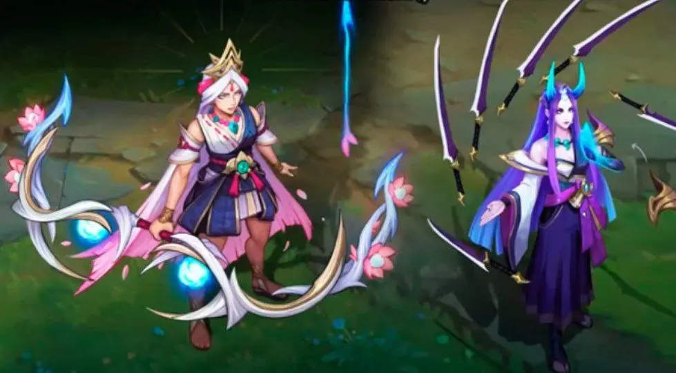 Spirit Blossom Ashe ve Irelia konseptleri
