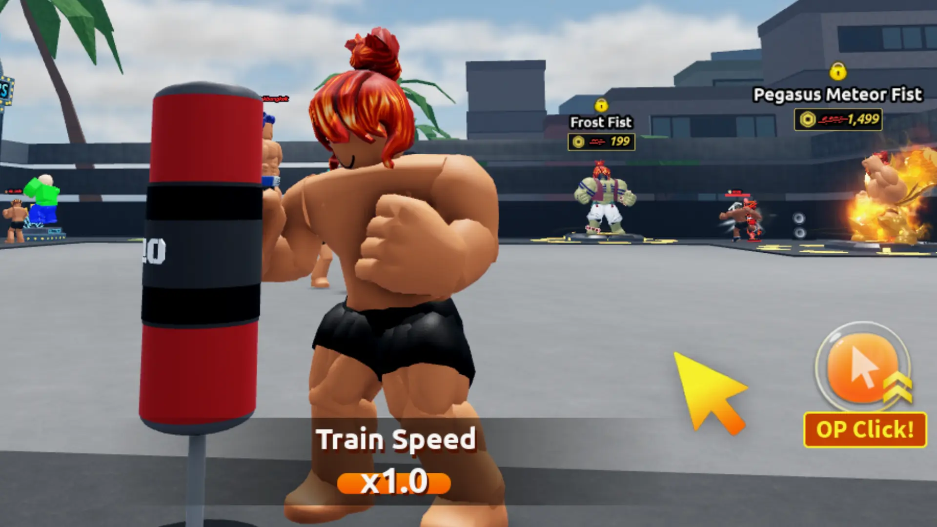 Roblox에서의 Train To Fight.