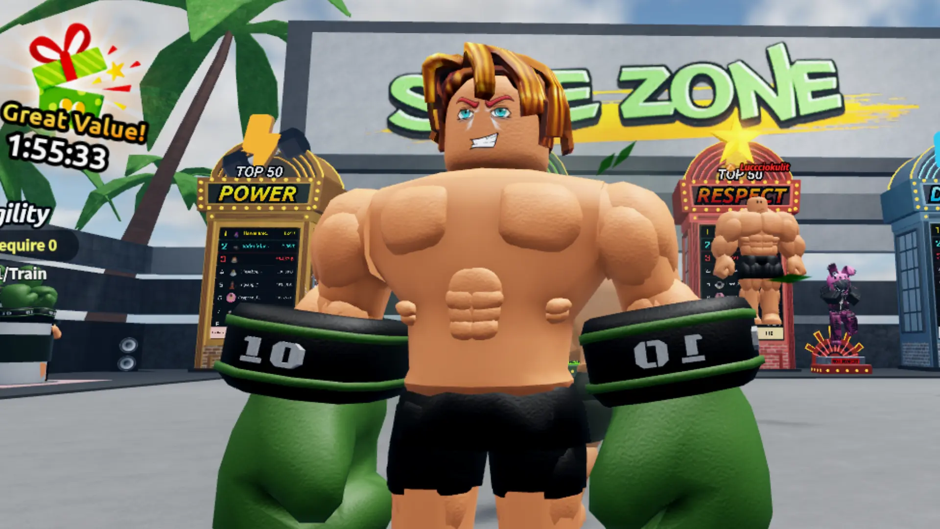 Roblox에서의 Train To Fight.