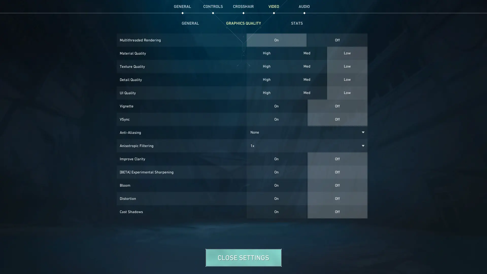 video-graphics quality settings