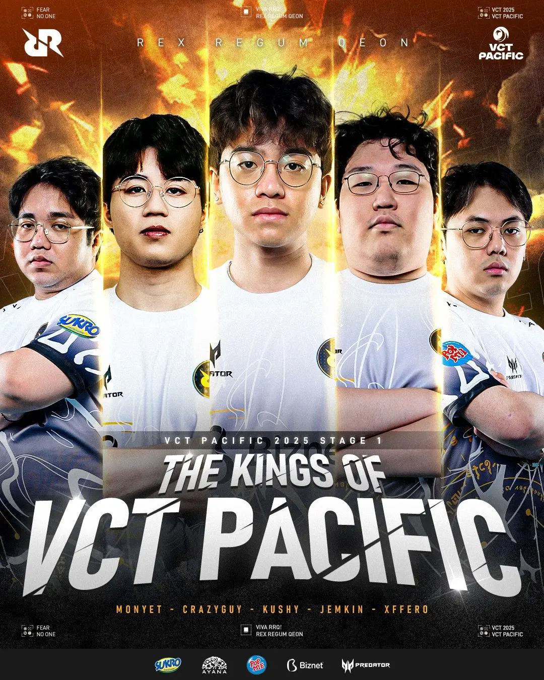Rex Regum Qeon이 Pacific Stage 1에서 우승